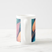 Tasse En Porcelaine Colorful Abstract Leaves (Dos)