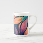 Tasse En Porcelaine Colorful Abstract Leaves (Droite)