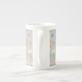 Tasse En Porcelaine Colourful meadow on grey (Dos)