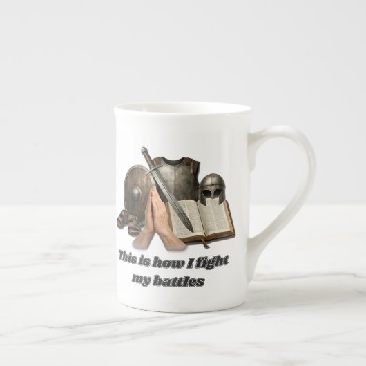 Tasse En Porcelaine Comment je mène mes batailles (Droite)