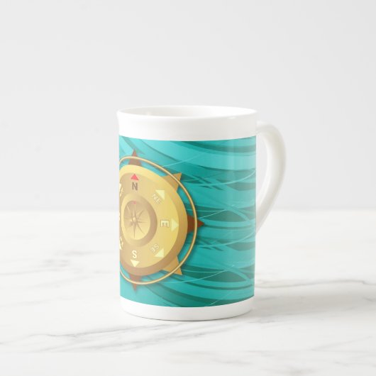 Tasse En Porcelaine Compas (Devant droit)
