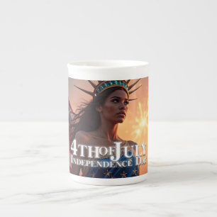 Tasse En Porcelaine Conception 4 juillet splendide - Fireworks & Freed