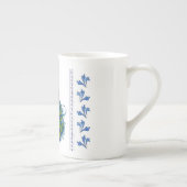 Tasse En Porcelaine Conception de paon et de libellules (Droite)