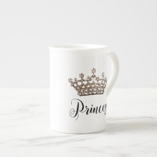 Tasse En Porcelaine Conception de "princesse" diadème