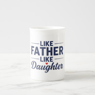 Tasse En Porcelaine Conception de texte Tel Père Telle Fille