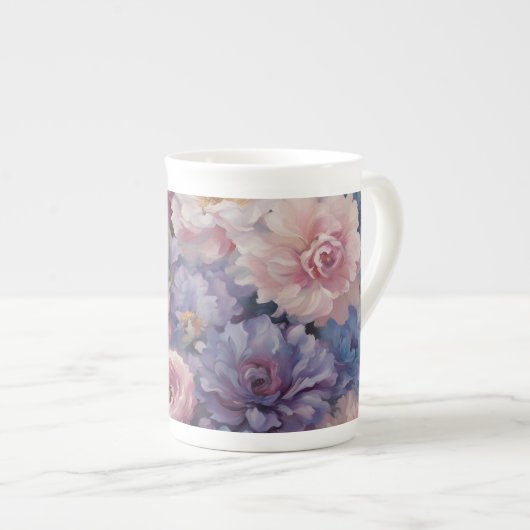 Tasse En Porcelaine Conception fleur sauvage (Devant droit)
