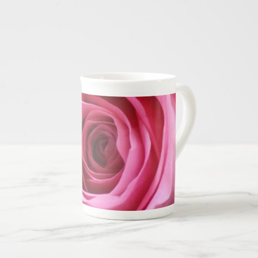 Tasse En Porcelaine Conception rose 2 (Devant droit)