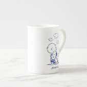 Tasse En Porcelaine Confort et sécurité | Charlie & Snoopy Hug (Devant droit)