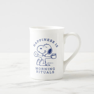 Tasse En Porcelaine Confort et sécurité   Le bonheur, c'est les rituel