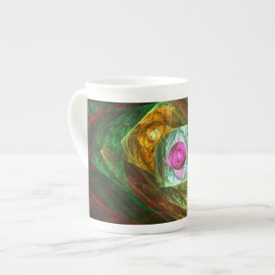 Tasse En Porcelaine Connexions dynamiques Art Abstrait