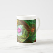 Tasse En Porcelaine Connexions dynamiques Art Abstrait (Devant droit)