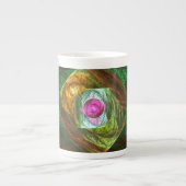 Tasse En Porcelaine Connexions dynamiques Art Abstrait (Devant)