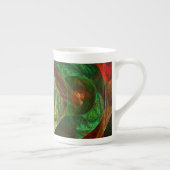 Tasse En Porcelaine Connexions dynamiques Art Abstrait (Droite)