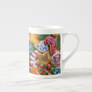 Tasse En Porcelaine Cookies de Noël Je Cuisine de vacances colorée