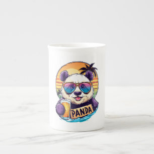 Tasse En Porcelaine Cool Panda : Retro Summer & Beer Vibes