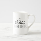 Tasse En Porcelaine Coordinateur du Chaos Texte typographique (Droite)