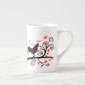 Tasse En Porcelaine Coq et arbre du Nouvel An chinois (Droite)