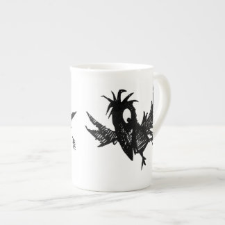 Tasse En Porcelaine Corneille drôle de noir de bande dessinée