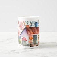Cottage noyau floral de campagne animaux maisons