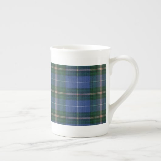 Tasse En Porcelaine Coupe Bone China Nova Scotia Tartan (Droite)