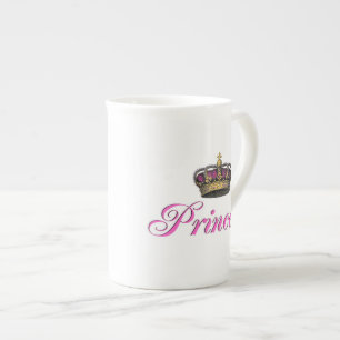 Tasse En Porcelaine Couronne de princesse dans les roses indien
