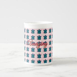 Tasse En Porcelaine Couverture Sherpa à motif tortue personnalisé
