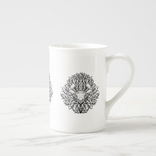 Tasse En Porcelaine Crabe (Droite)