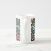Tasse En Porcelaine Crâne en fleurs (Dos)