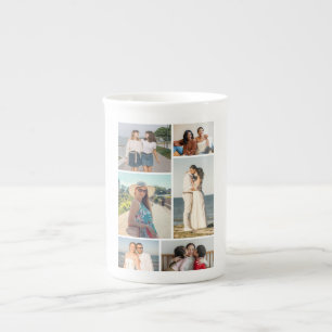 Tasse En Porcelaine Créez votre propre collage de 6 photos