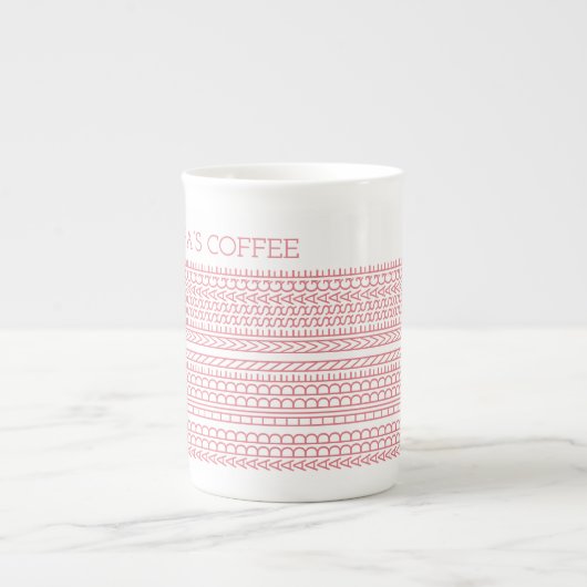 Tasse En Porcelaine Créez votre propre message long caché 148PW (Devant)
