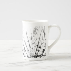 Tasse En Porcelaine Croquis minimalisme Feuille Palm Tree