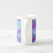 Tasse En Porcelaine Cubes en triangles Motif géométrique (Dos)