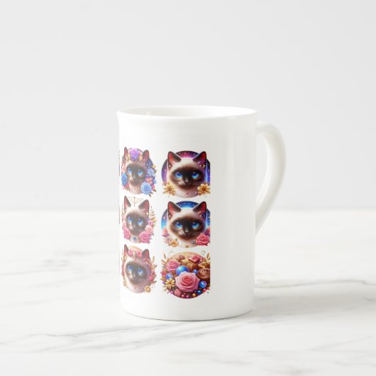 Tasse En Porcelaine Cupcake cat (Devant droit)