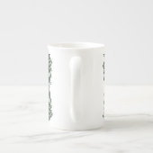 Tasse En Porcelaine Custom Forest Green Pine Tree Abstract Pattern (Dos)