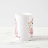 Tasse En Porcelaine Cute Valentines Kitten, amour chats (Devant)