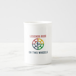 Tasse En Porcelaine Cyclisme Vintage rustique