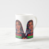 Tasse En Porcelaine Dame d'histoire noire (Devant droit)