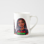 Tasse En Porcelaine Dame d'histoire noire (Droite)