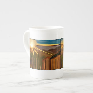 Tasse En Porcelaine Danse des cactus art Abstrait