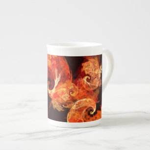 Tasse En Porcelaine Danse Feux d'artifice Art Abstrait