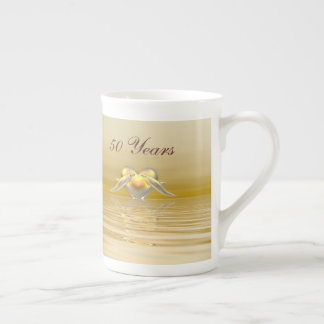 Tasse En Porcelaine Dauphins et Coeur du Golden Anniversaire