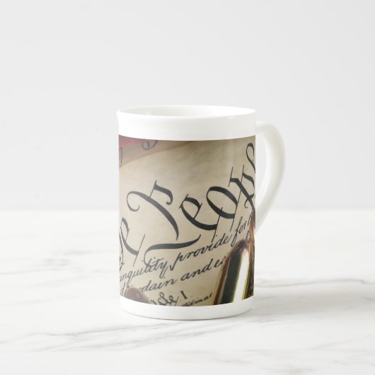 Tasse En Porcelaine Déclaration d'indépendance (Devant droit)