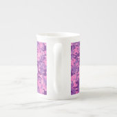 Tasse En Porcelaine Déco rose étoile sur le style Camo numérique (Dos)