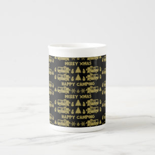 Tasse En Porcelaine Décor de Noël RV Motorhome