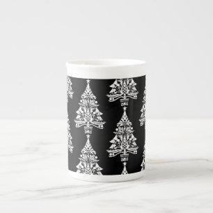 Tasse En Porcelaine Décorations scandinaves nordiques d'arbres de Noël