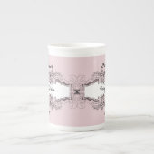 Tasse En Porcelaine Décoré d'un monogramme personnalisé 16ème par (Devant)
