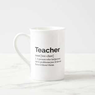 Tasse En Porcelaine Définition d'enseignant
