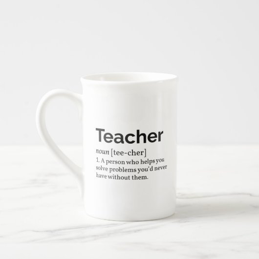 Tasse En Porcelaine Définition d'enseignant (Gauche)