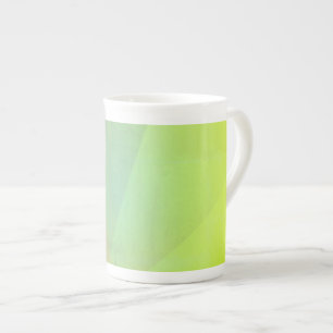 Tasse En Porcelaine Dégradé géométrique jaune moderne