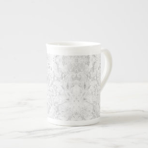 Tasse En Porcelaine Dentelle blanche tombante